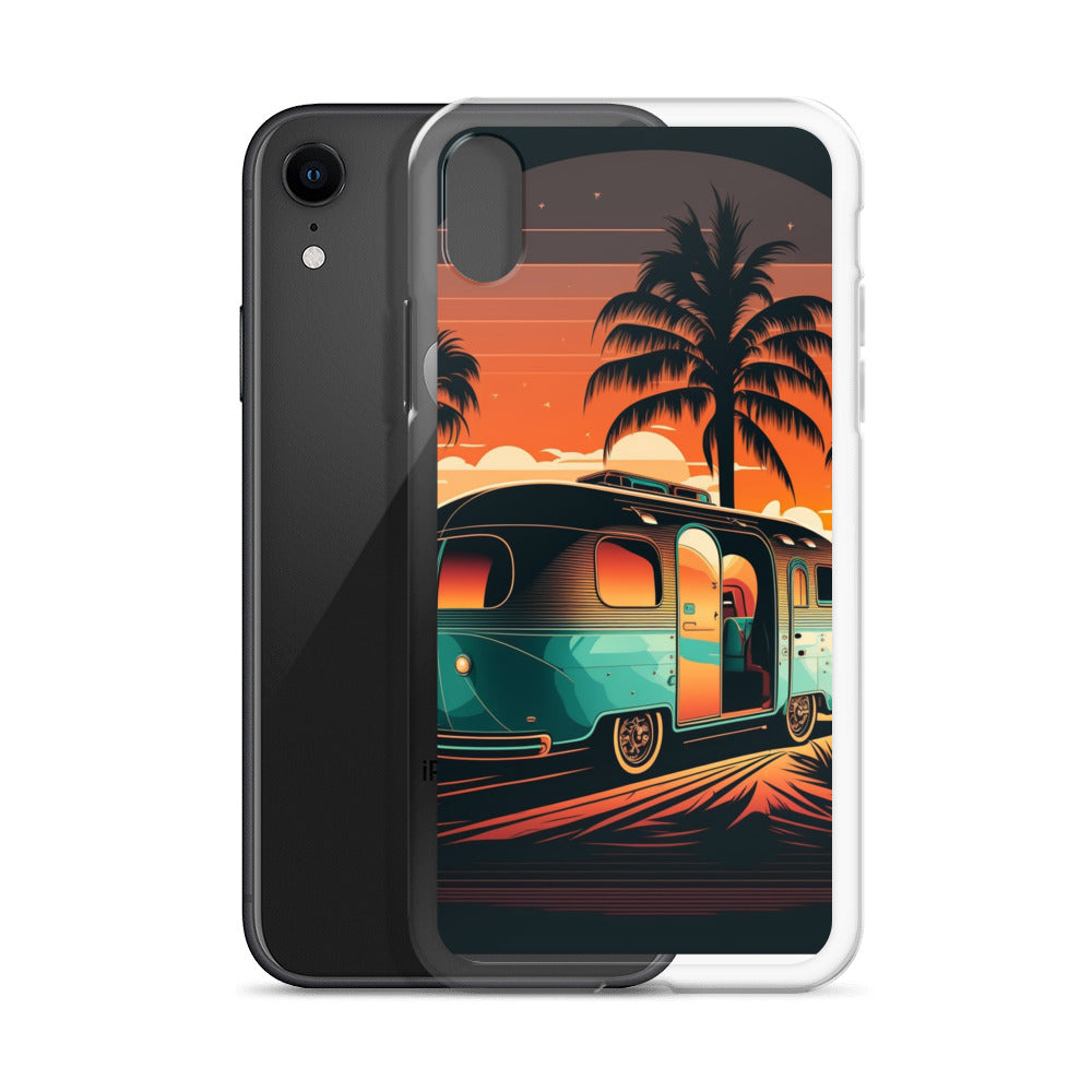 iPhone Case - Turquoise Camper at Beach Sunset