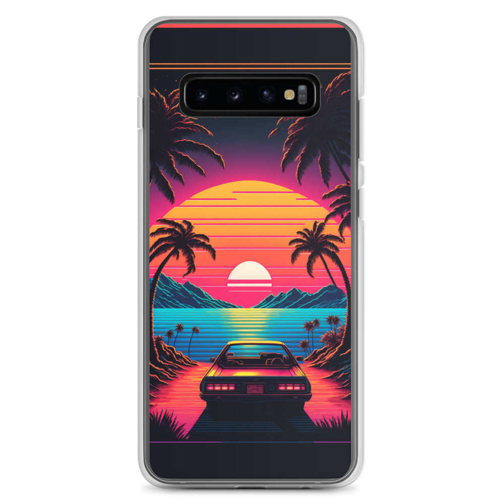 Samsung Case - Synthwave Ocean Sunset