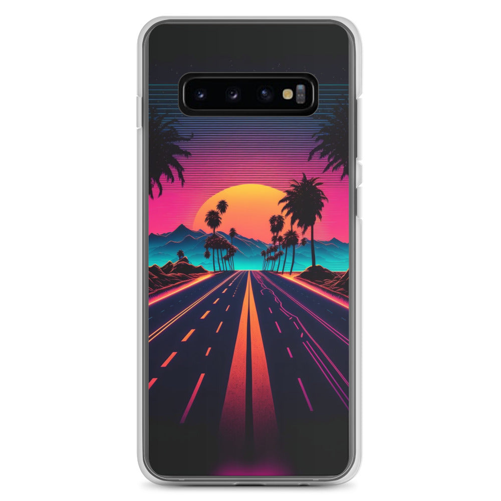 Samsung Case - Synthwave Purple Sunset