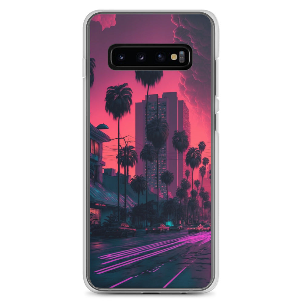 Samsung Case - Synthwave Miami Street