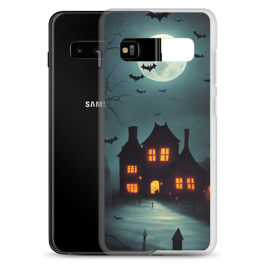 Samsung Case - Halloween Spooky House Under the Moon