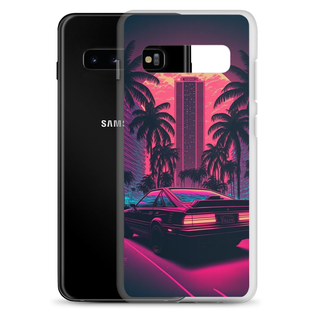 Samsung Case - Synthwave Miami Night