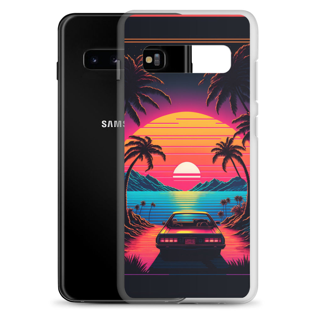 Samsung Case - Synthwave Ocean Sunset