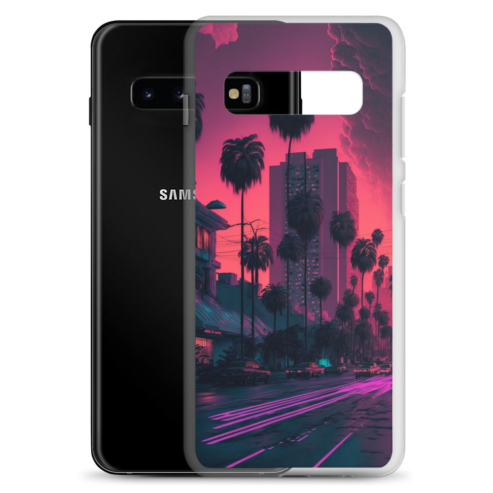 Samsung Case - Synthwave Miami Street