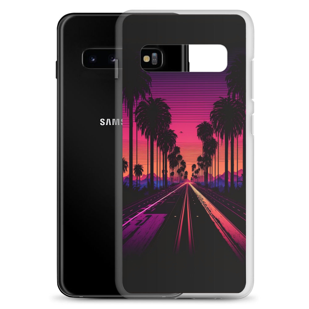 Samsung Case - Synthwave Palm Highway