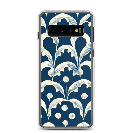 Samsung Case - Leaves on Blue