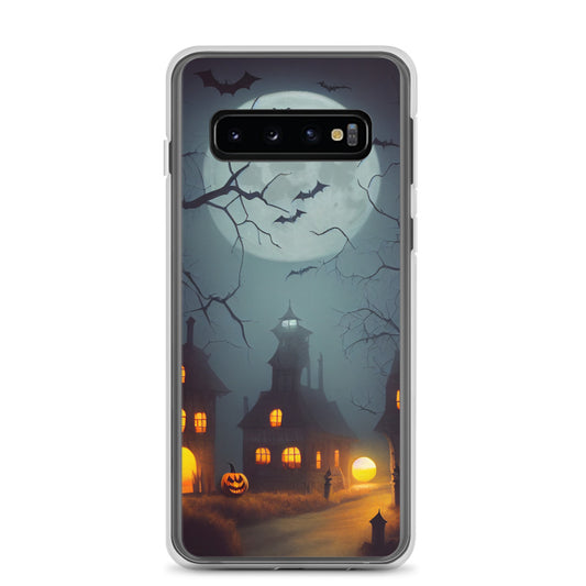 Samsung Case - Halloween Haunted Village Under the Moon