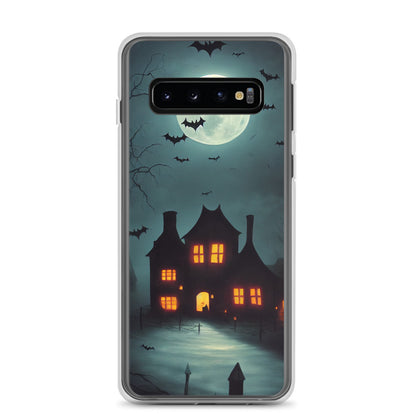 Samsung Case - Halloween Spooky House Under the Moon