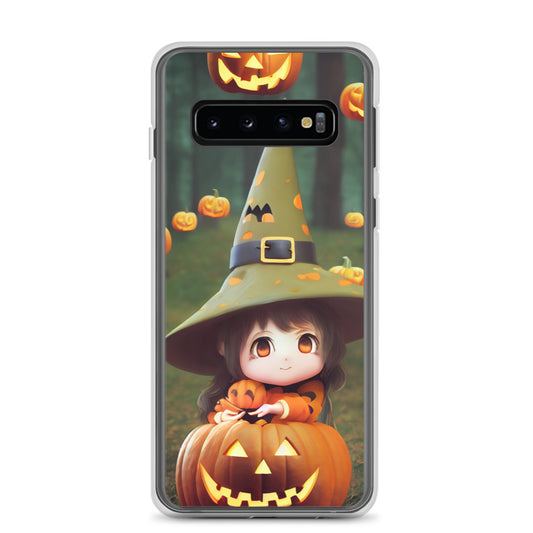 Samsung Case - Adorable Anime Witch with Pumpkin
