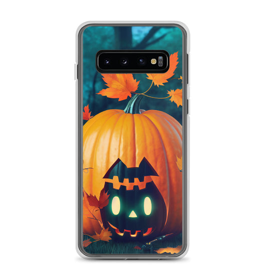 Samsung Case - Cat Carved Halloween Pumpkin