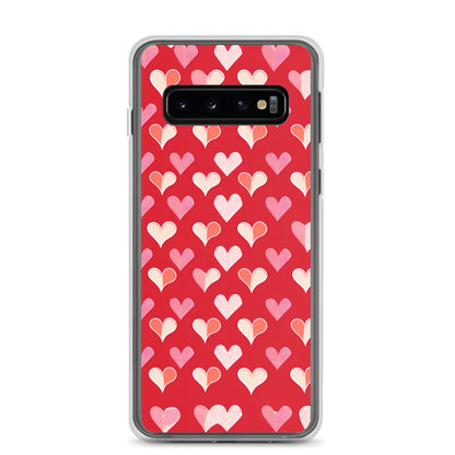 Samsung Case - Red and Pink Hearts