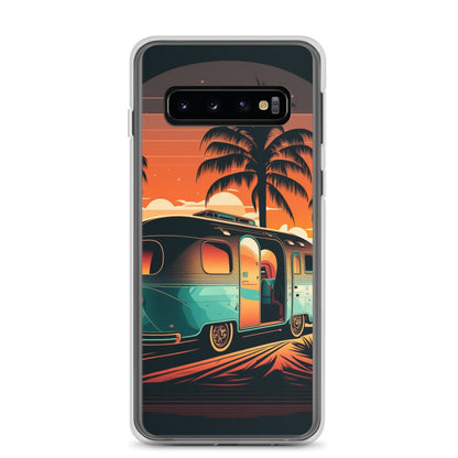 Samsung Case - Turquoise Camper at Beach Sunset