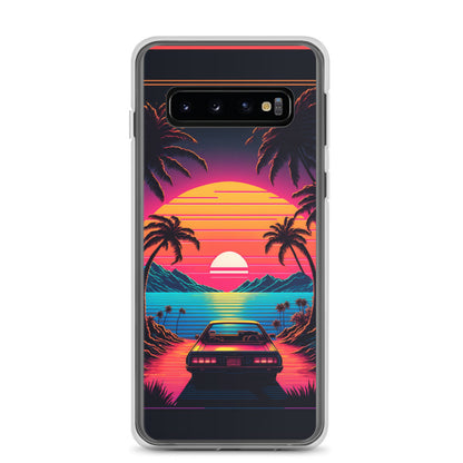 Samsung Case - Synthwave Ocean Sunset