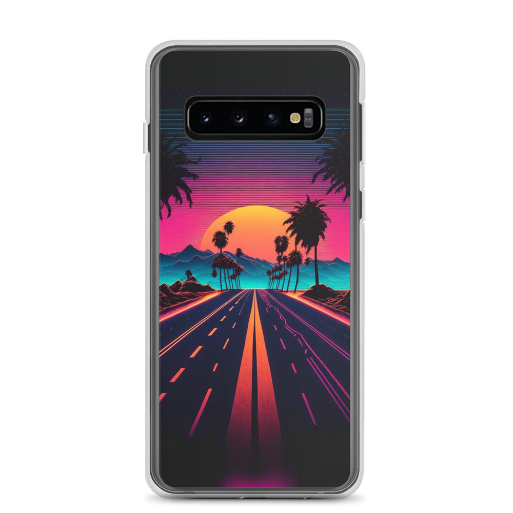 Samsung Case - Synthwave Purple Sunset