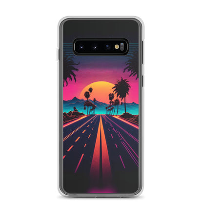 Samsung Case - Synthwave Purple Sunset