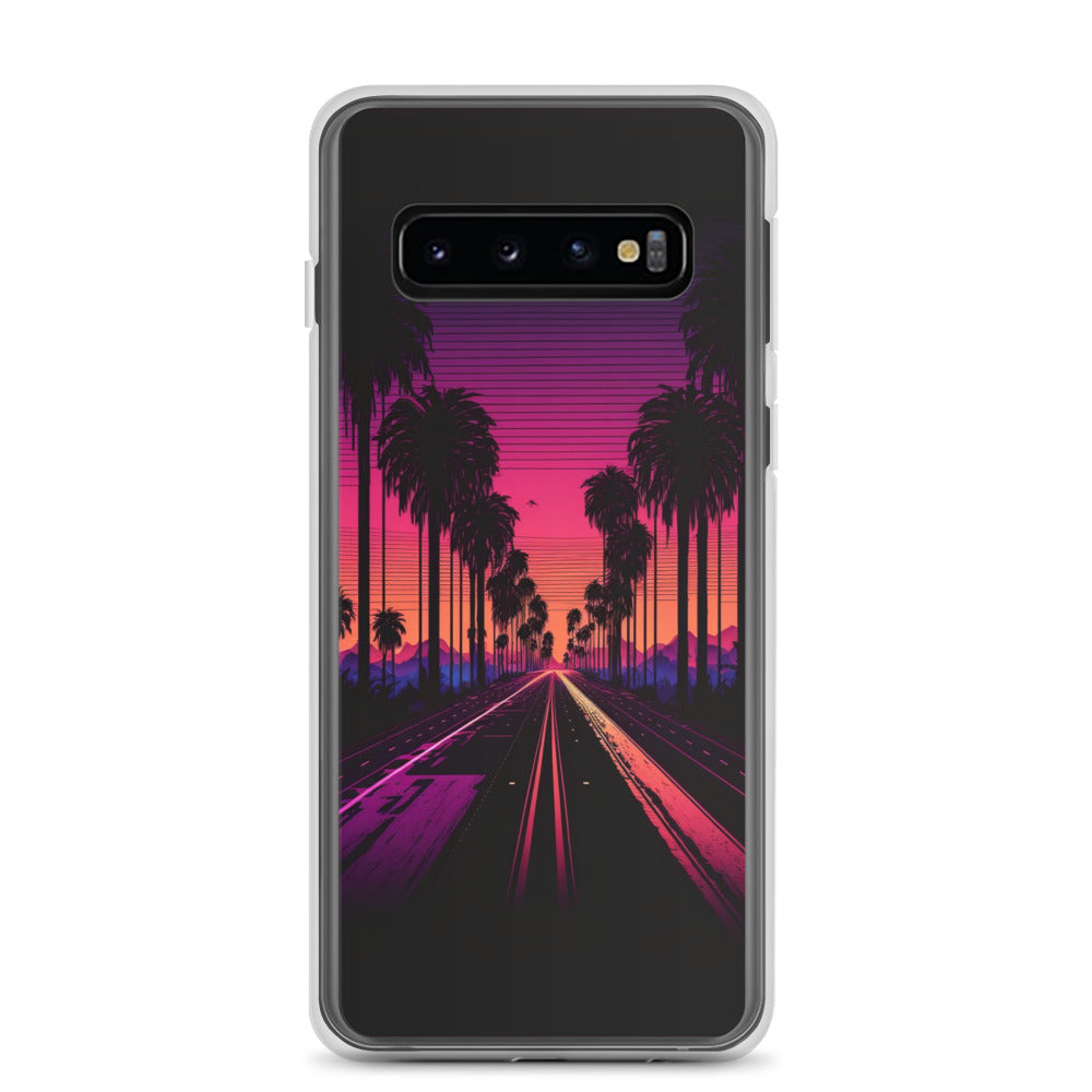Samsung Case - Synthwave Palm Highway