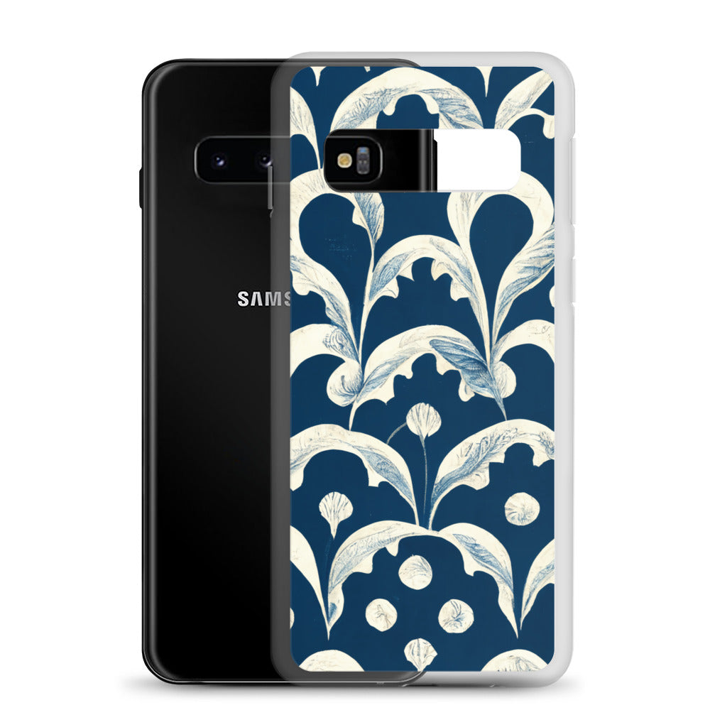 Samsung Case - Leaves on Blue