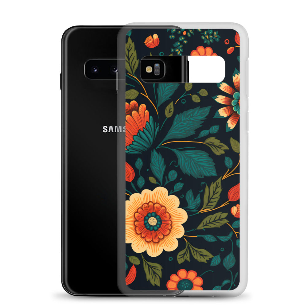 Samsung Case - Orange Florals