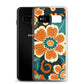 Samsung Case - Orange and Turquoise Blossom