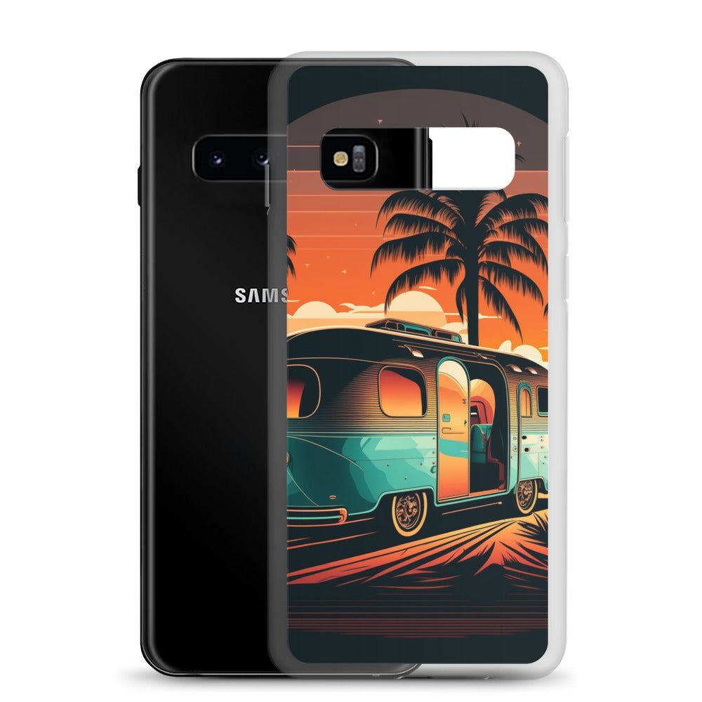 Samsung Case - Turquoise Camper at Beach Sunset