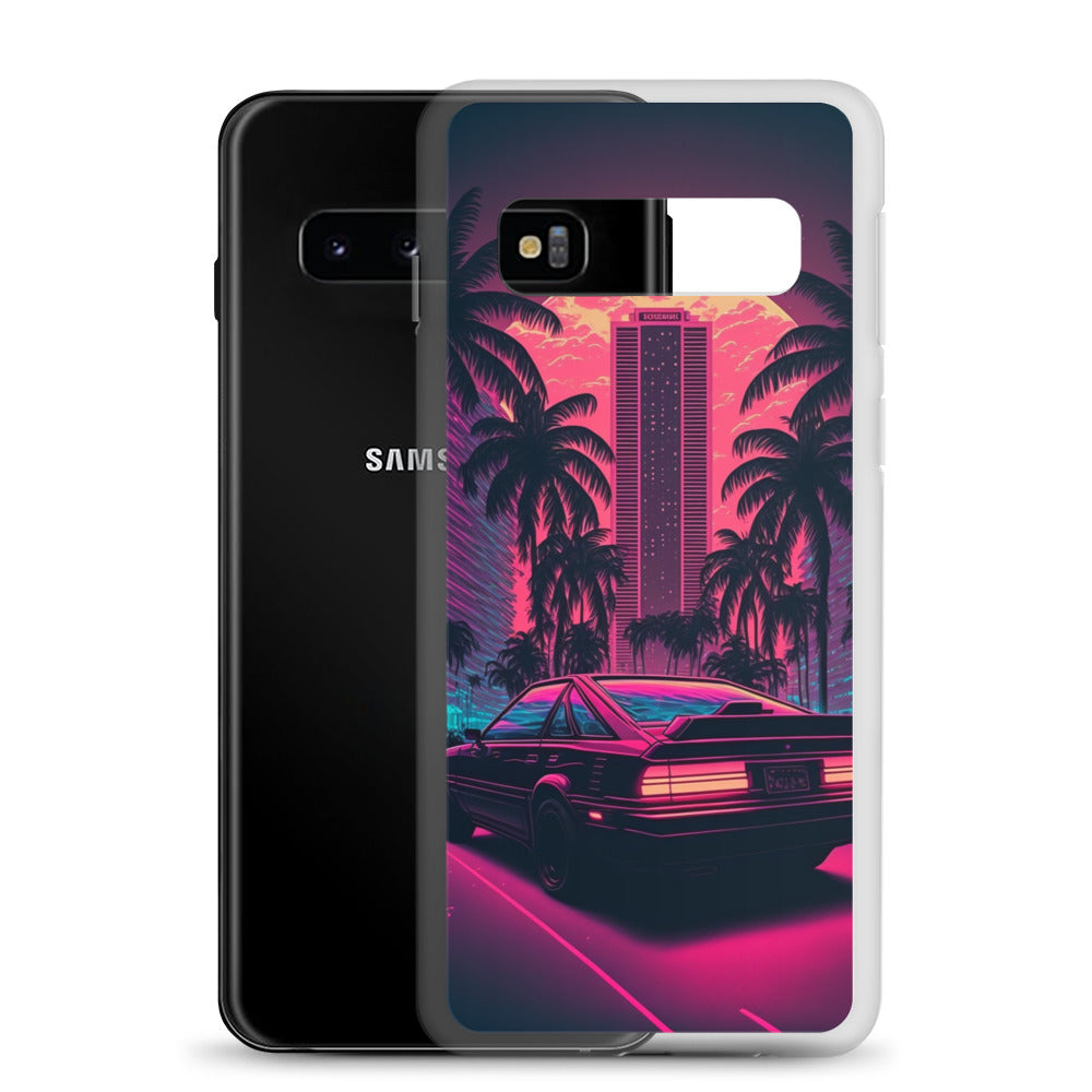 Samsung Case - Synthwave Miami Night