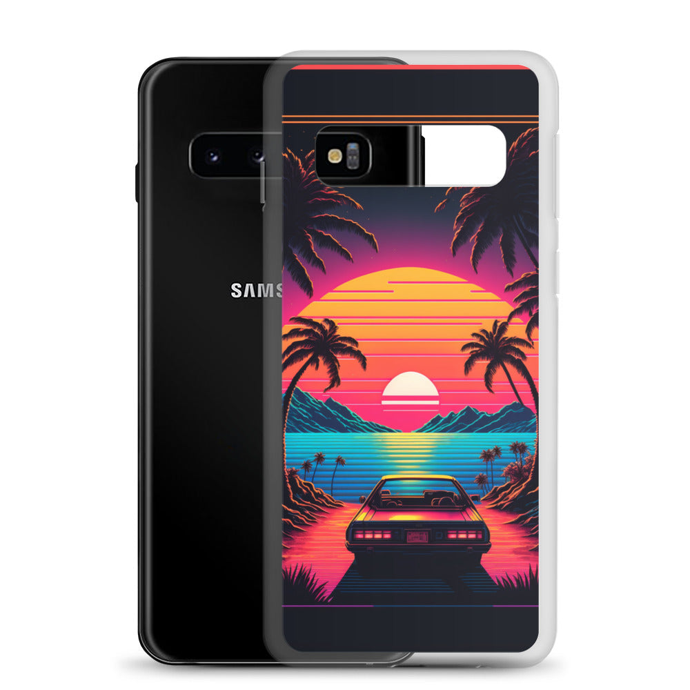 Samsung Case - Synthwave Ocean Sunset
