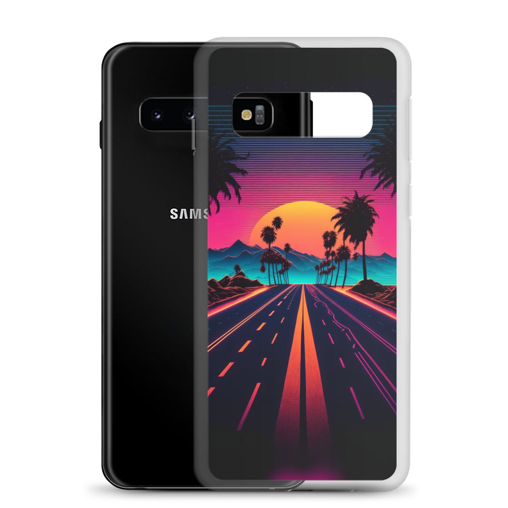 Samsung Case - Synthwave Purple Sunset