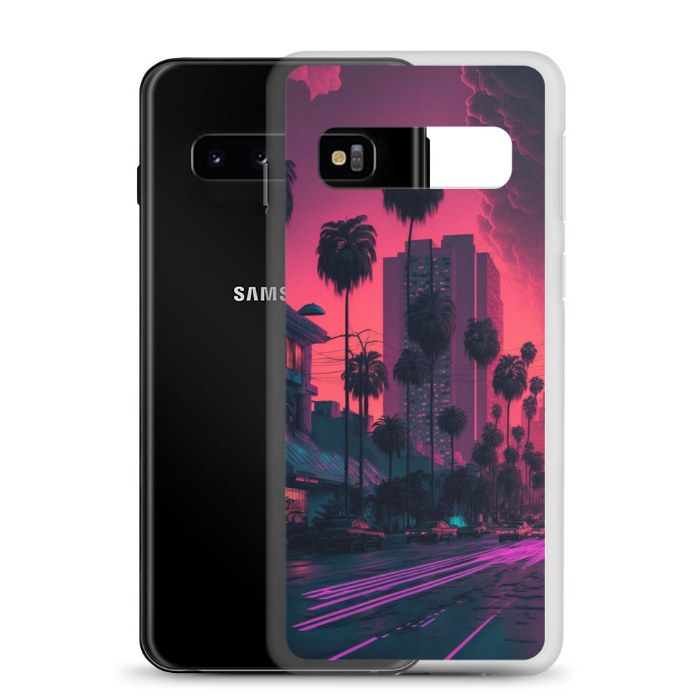 Samsung Case - Synthwave Miami Street