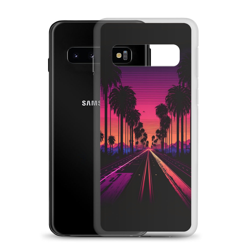 Samsung Case - Synthwave Palm Highway