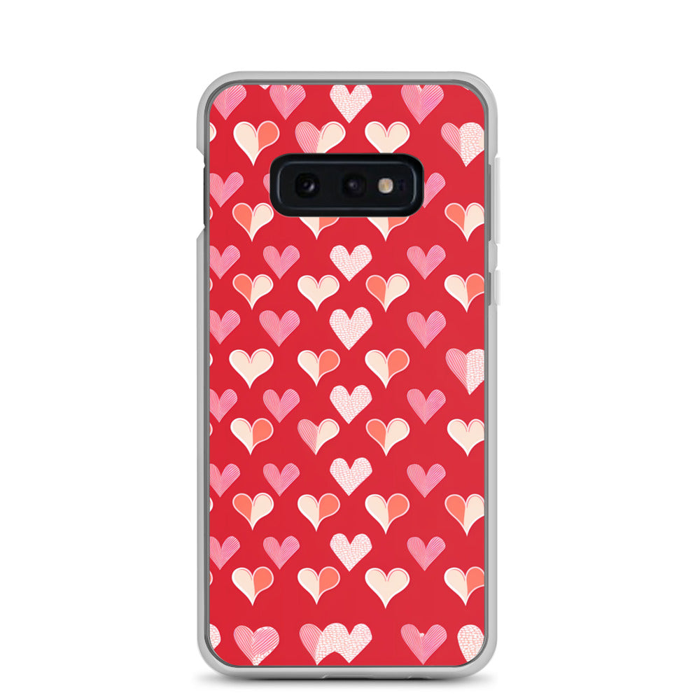 Samsung Case - Red and Pink Hearts