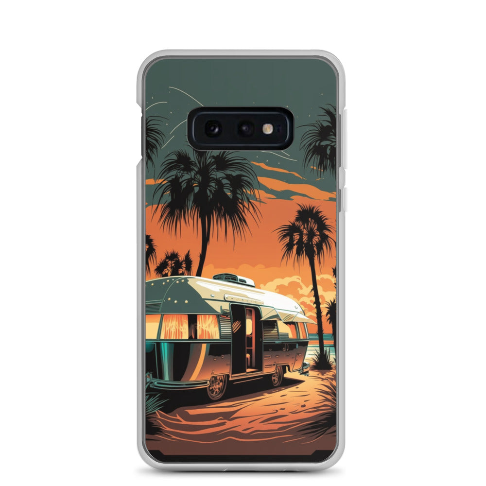 Samsung Case - Silver Beach Camper