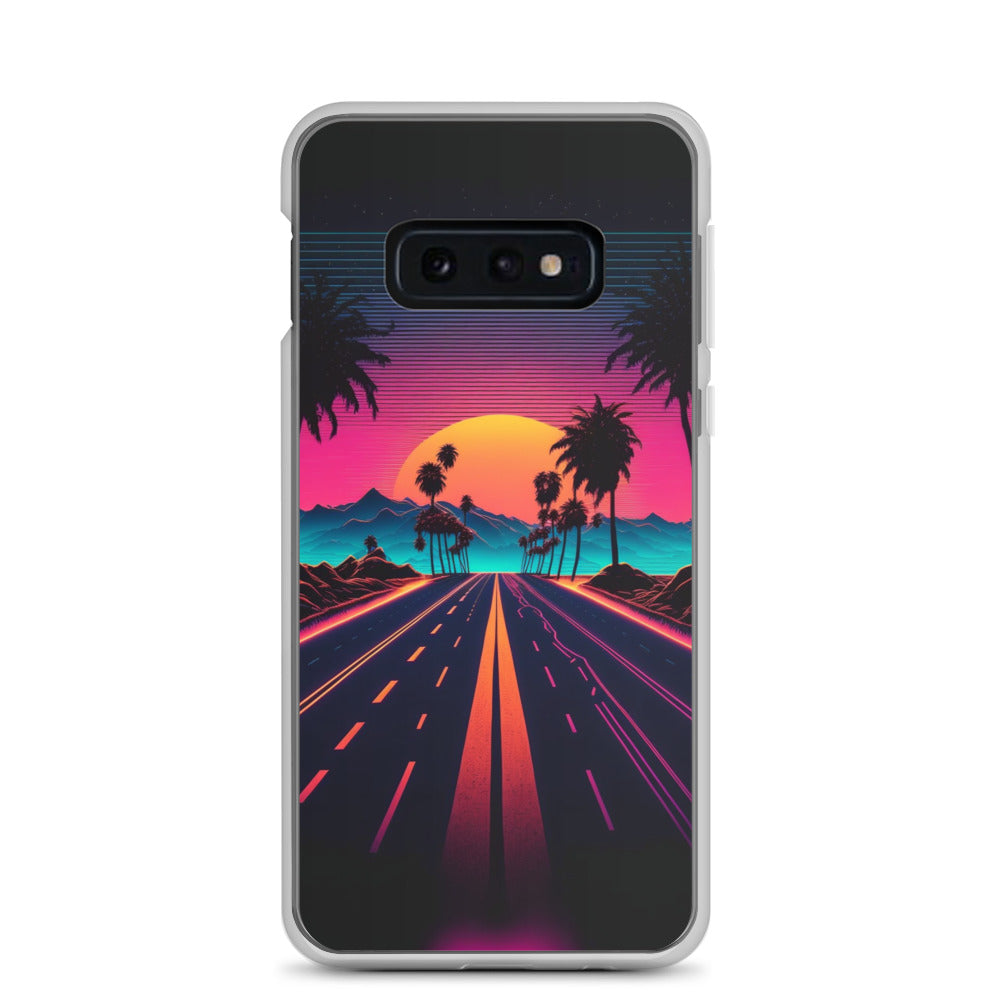 Samsung Case - Synthwave Purple Sunset