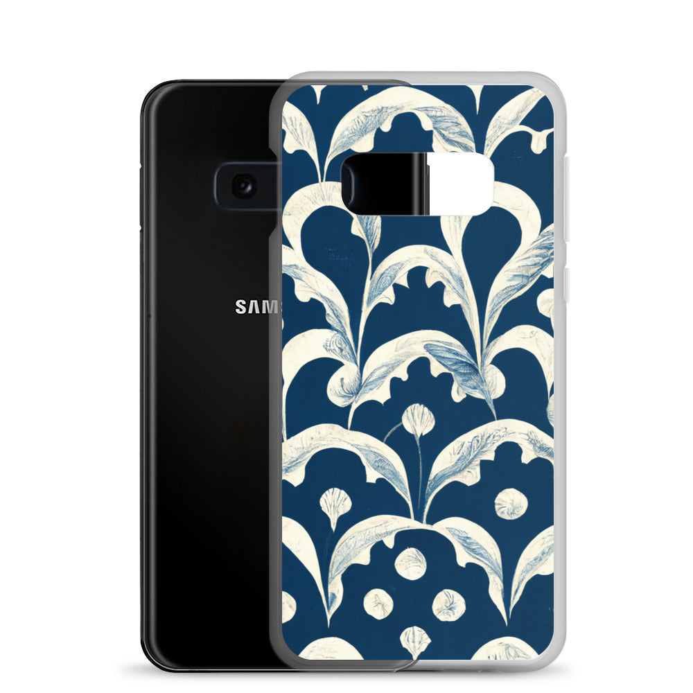 Samsung Case - Leaves on Blue