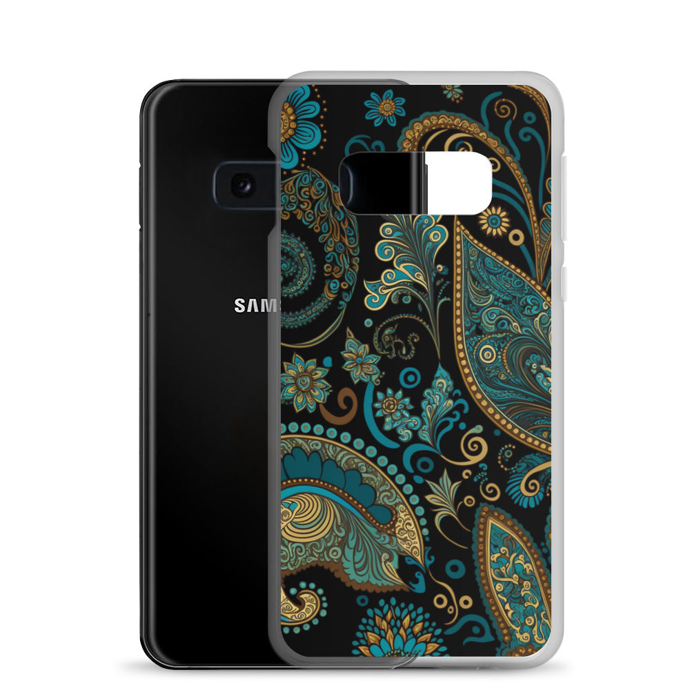 Samsung Case - Turquoise Paisley