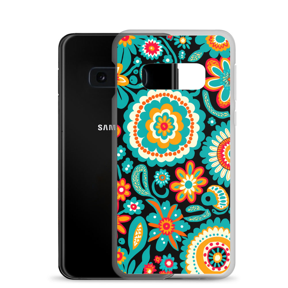 Samsung Case - Turquoise Floral