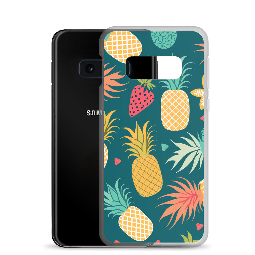 Samsung Case - Pineapples on Aqua