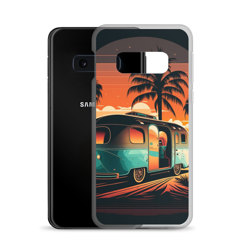 Samsung Case - Turquoise Camper at Beach Sunset