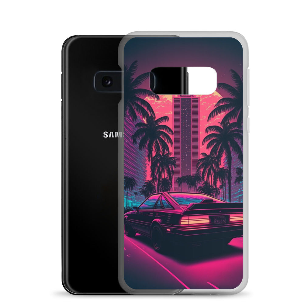 Samsung Case - Synthwave Miami Night