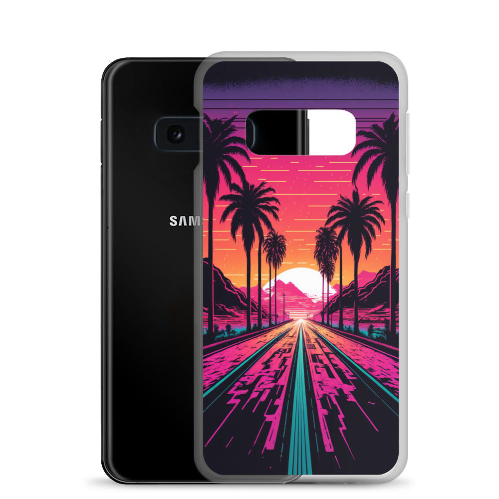 Samsung Case - Synthwave Digital Highway