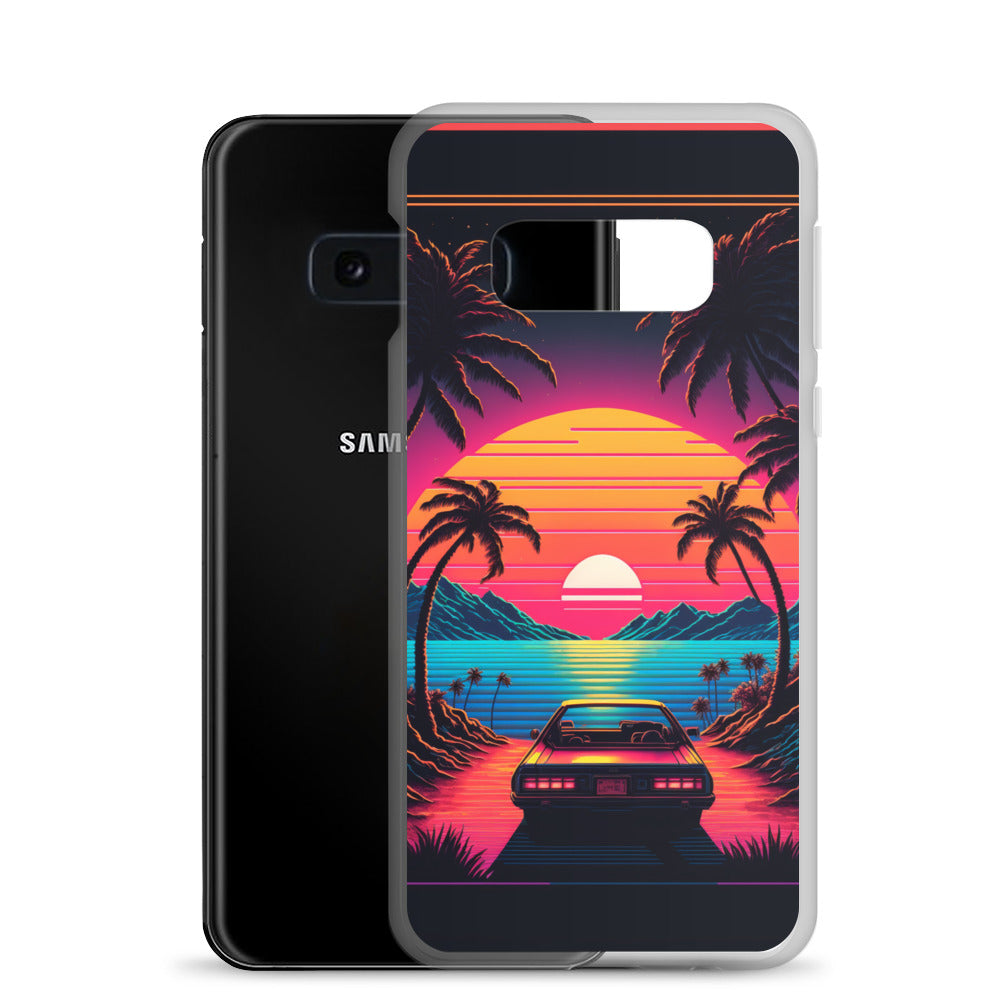 Samsung Case - Synthwave Ocean Sunset
