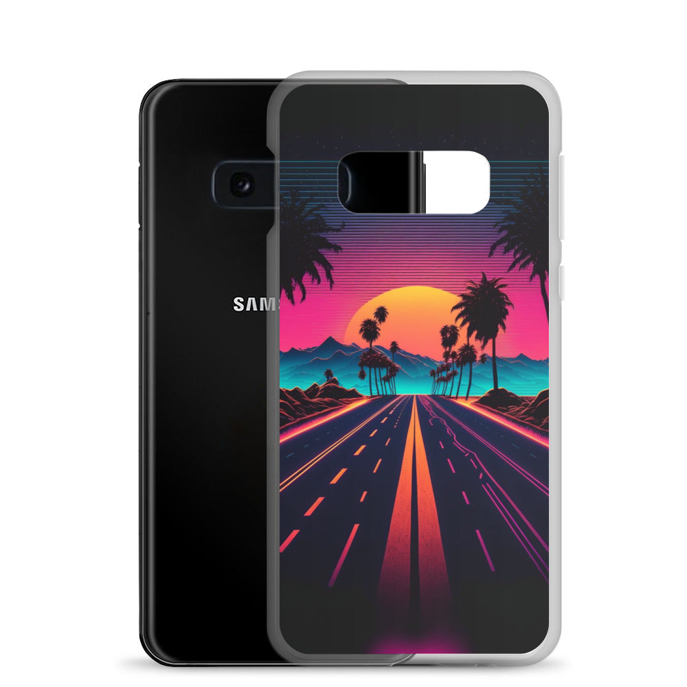Samsung Case - Synthwave Purple Sunset