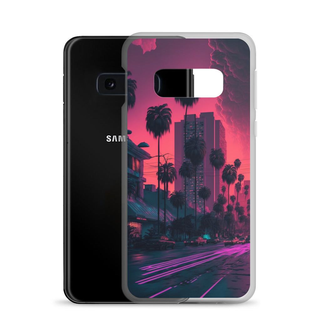 Samsung Case - Synthwave Miami Street