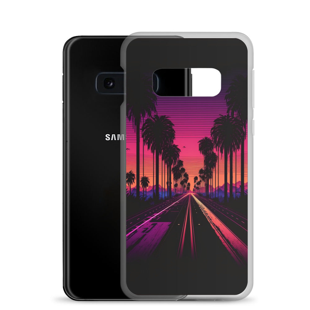 Samsung Case - Synthwave Palm Highway