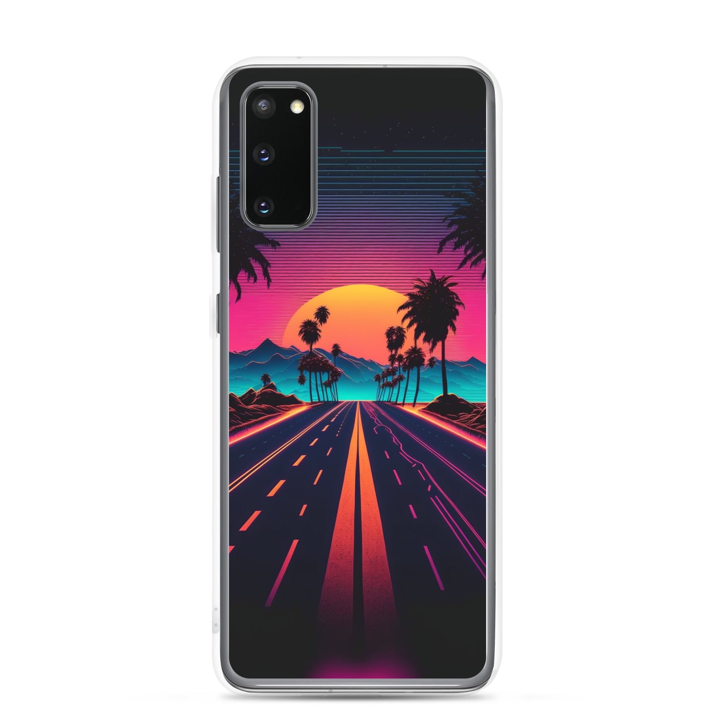 Samsung Case - Synthwave Purple Sunset