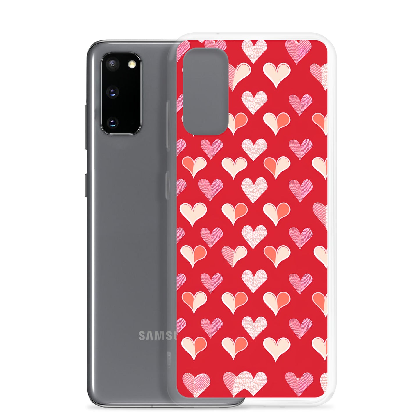 Samsung Case - Red and Pink Hearts