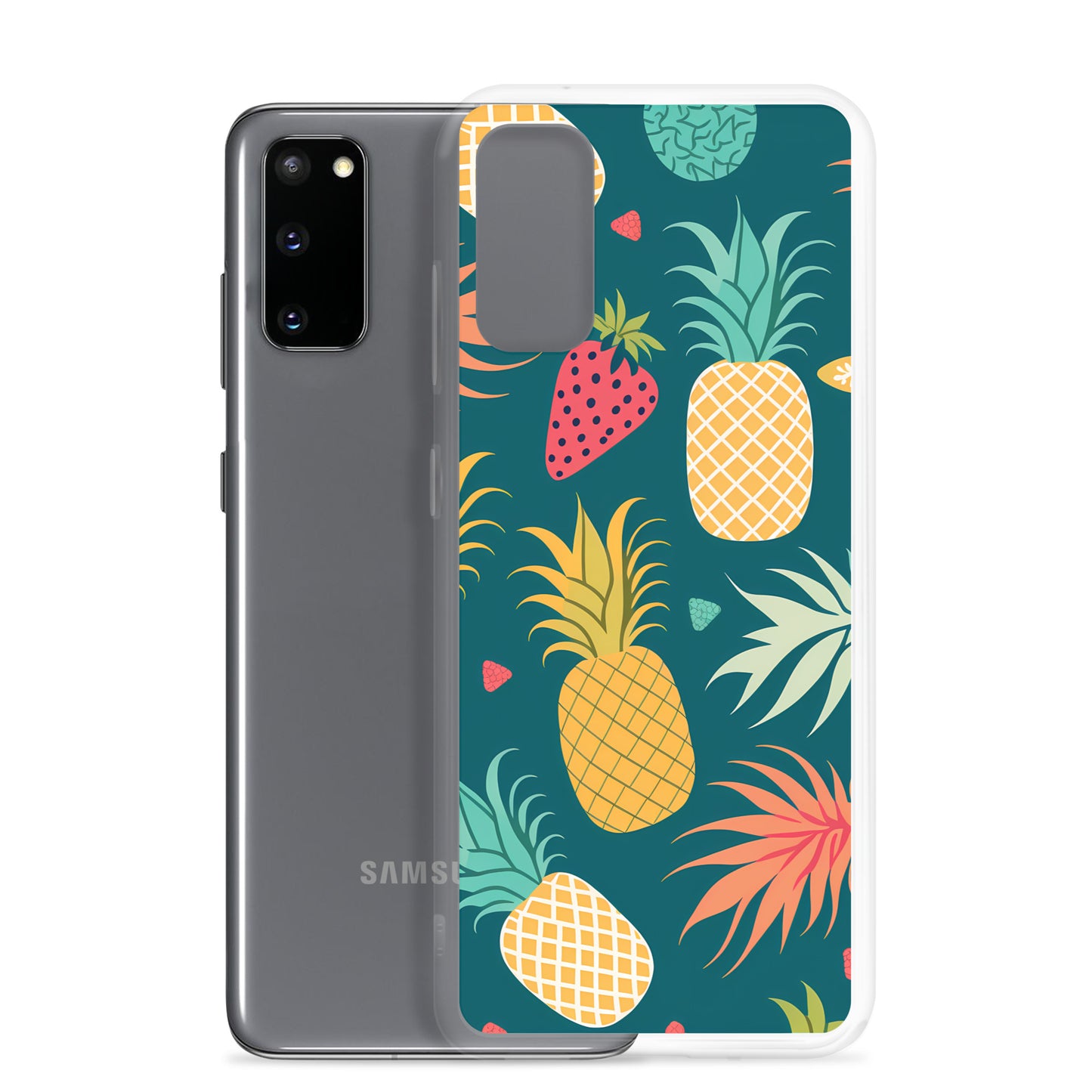 Samsung Case - Pineapples on Aqua
