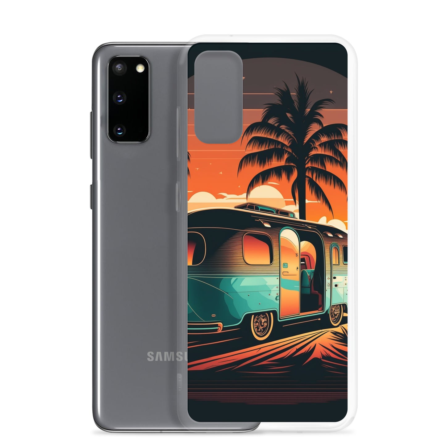 Samsung Case - Turquoise Camper at Beach Sunset