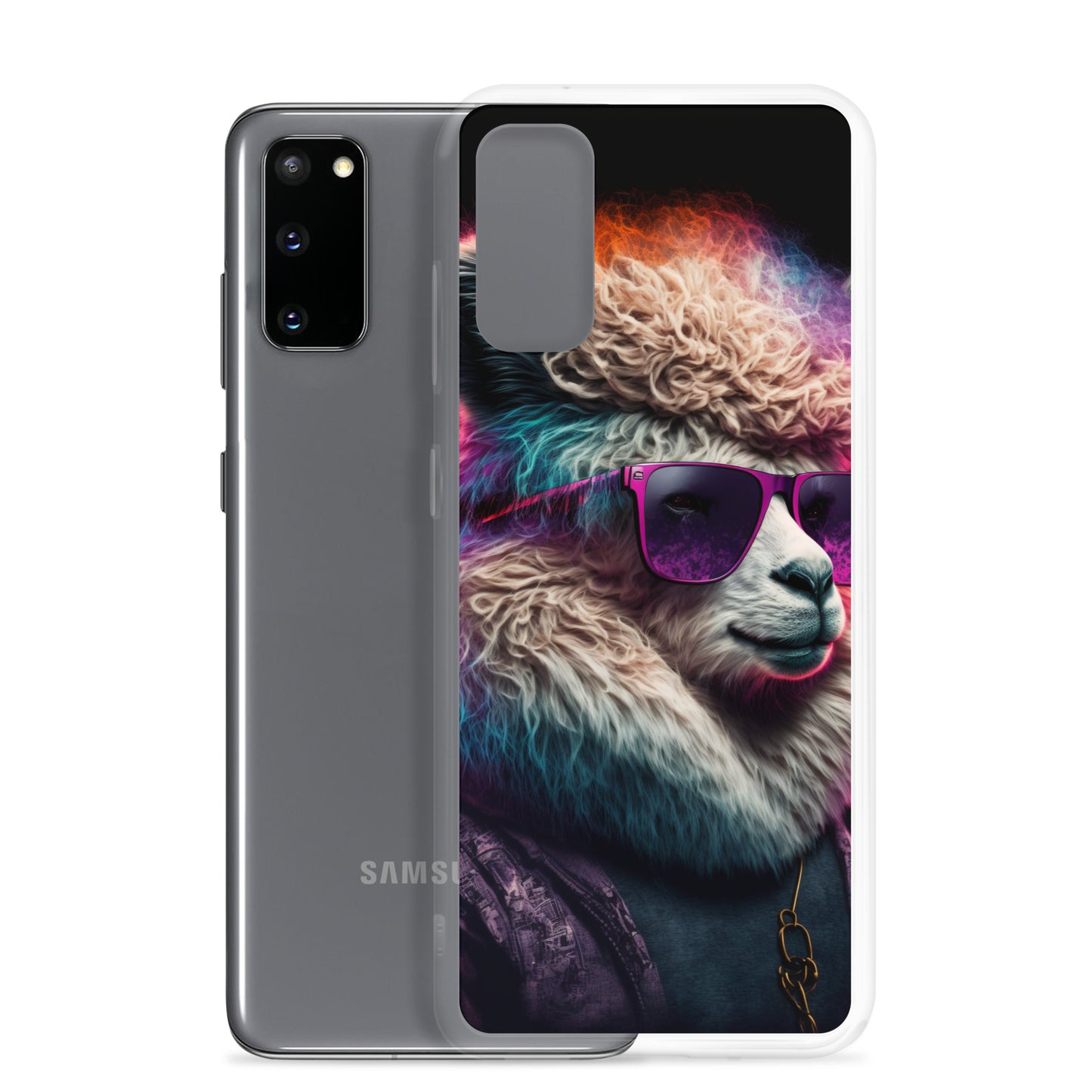 Samsung Case - Synthwave Cool Llama