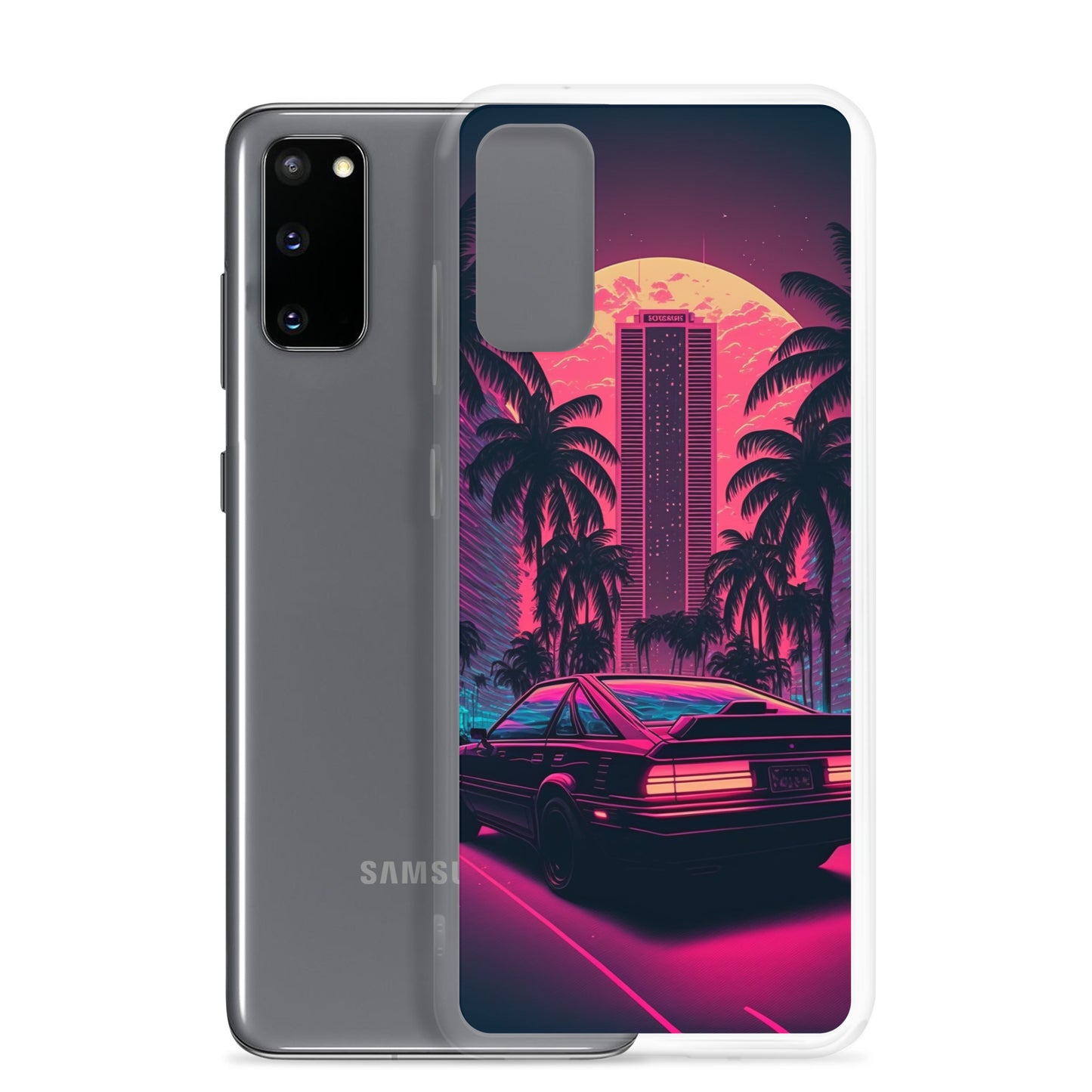 Samsung Case - Synthwave Miami Night