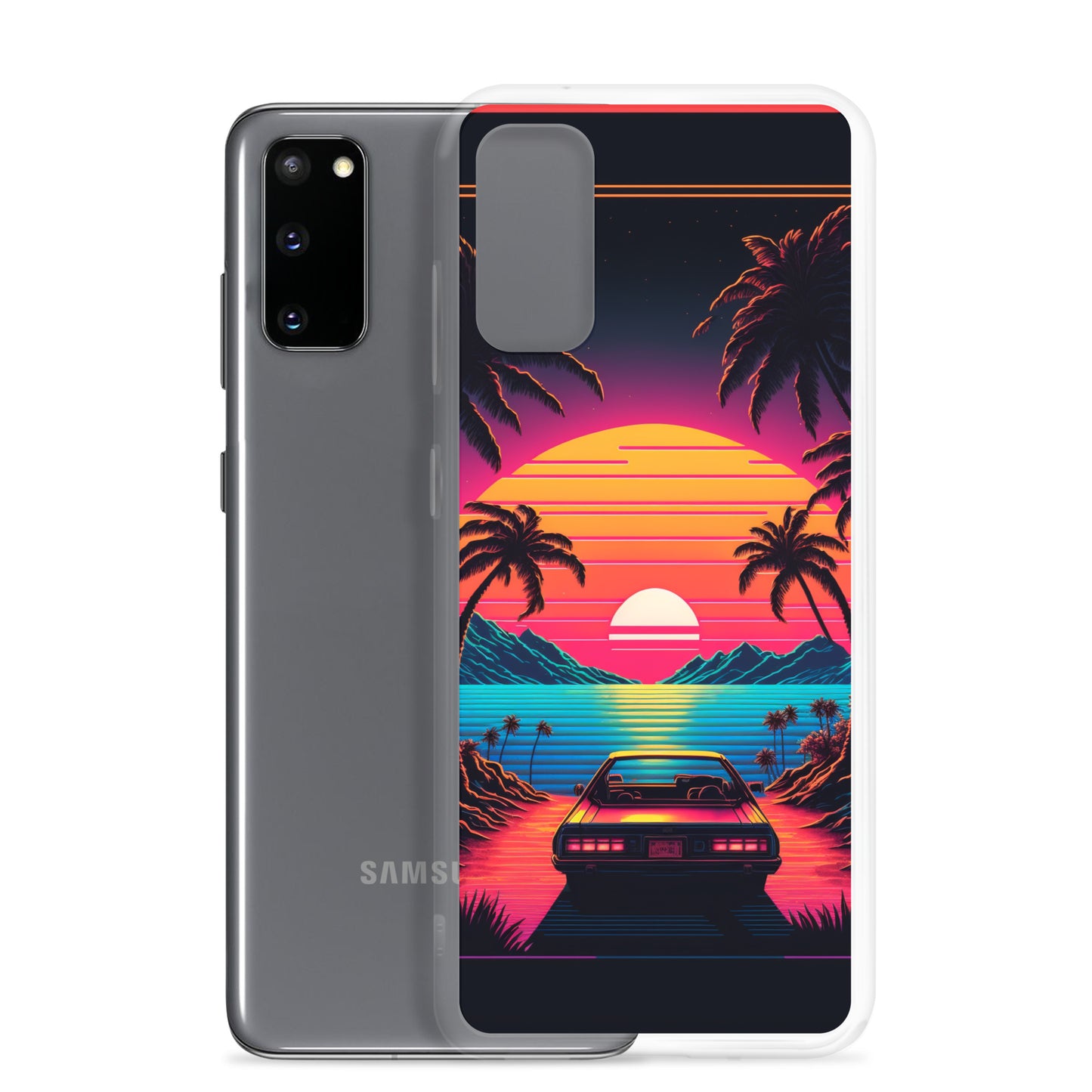 Samsung Case - Synthwave Ocean Sunset